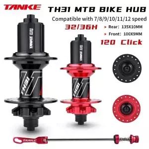 TANKE-120 클릭 MTB 허브 8 9 10 11 12 속도 산악 자전거 브레이크 32 홀 36 6 NBK 베어링 드럼 액세서리