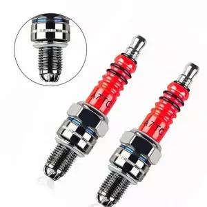 레이싱 3 전극 10mm 점화 플러그 A7TC GY6 50CC ATV 스쿠터 먼지 자전거 이동 카트 오토바이 액세서리