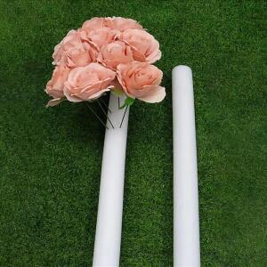 1PC 40x5cm DIY 폼 스트립 웨딩 꽃꽂이 기본 원통형 흰색 스틱 솔리드 커튼 꽃 스폰지 이벤트 파티 소품
