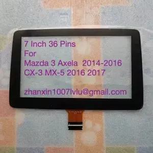 새로운 7 인치 36 핀 유리 터치 스크린 TM070RDZ38 2014-2016 마즈다 2 3 Demio Axela CX-3 MX-5 자동차 CD