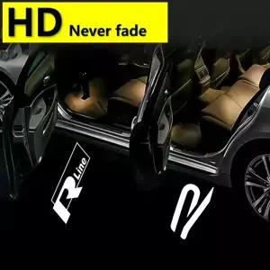 폭스바겐 파사트 CC B6 B7 B8 B9 투아렉 골프 5 6 7 제타 MK6 GTI R 라인 LED 자동차 도어 프로젝터 웰컴