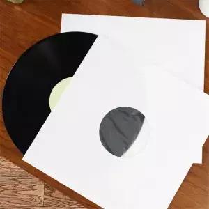 20 조각 12 인치 LP 레코드 커버 재밀봉 가능한 외부 슬리브 종이 봉투 비닐 보관 가방