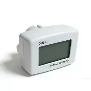 디지털 전압계 EU/USA 플러그 소켓 전압 테스터 110V 220V 벽면 패널 LCD 디스플레이 DM55-1