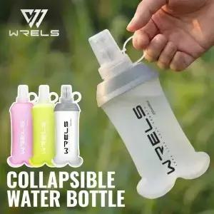 WRELS 190ml 물병 TPU 접이식 소프트 플라스크 야외 스포츠 러닝 물 주머니 휴대용