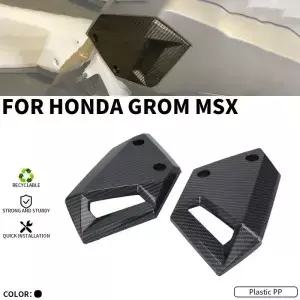 탄소 섬유 무늬 오토바이 사이드 패널 페어링 바디 커버 혼다 GROM MSX125 모토 자전거 액세서리