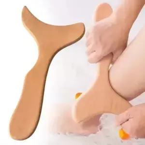 1Pcs 마사지 도구 나무 바디 조각 근육 이완을 하는 데 사용 Gua Sha 릴리스