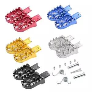 혼다 CRF XR 50 70 110 M2R SDG DHZ SSR KAYO 핏 바이크용 CNC 오토바이 범용 컬러풀 풋페그 풋레스트