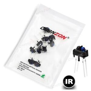 10pcs TCRT5000 IR LED 방출 다이오드 적외선 스위치 센서 라이트 램프 마이크로 포토 트랜지스터 DIY PCB