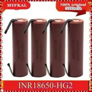 새롭게 업그레이드된 18650 HG2 3000mAh 스트립 납땜 배터리 스크류드라이버용 30A 고전류 DIY 니켈