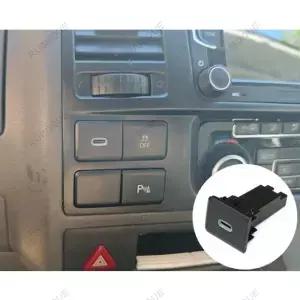 1PC 12V 30W 자동차 충전기 소켓 유형 C PD 충전 콘센트 전원 어댑터 폭스바겐 카라벨 T5 액세서리