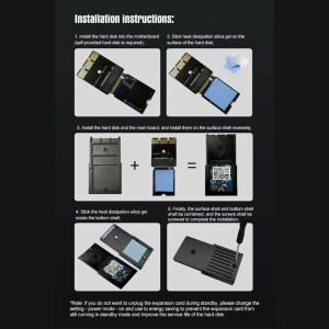 XBOX 호환 호환  X/S SSD 어댑터 하드 드라이브 M2 NVME 2230 PCIE4.0 확장 카드 박스 게임 액세서리 변환