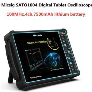 Micsig SATO1004 디지털 태블릿 자동차 오실로스코프 휴대용 100MHz 4채널 신호 캡처 차량 수리용 7500mAh