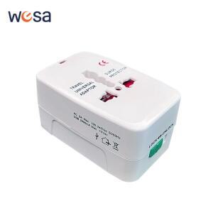 2개의 USB 포트가있는 범용 여행용 어댑터 전원 충전기 콘센트 변환기 소켓 플러그 커넥터 EU UK AU