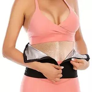 1pc 지퍼 허리 슬리밍 벨트 - 지방 연소 복부 제어 바디 쉐이핑 피트니스