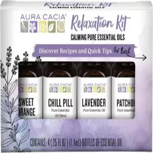 Aura Cacia 에센셜  키트  4팩