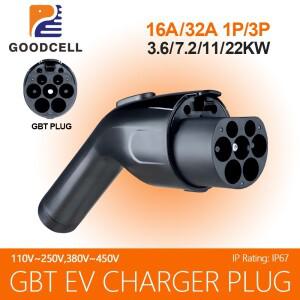 GOODCELL EV 충전기 GB/T 플러그 교체용 EVSE 자동차 액세서리 16A/32A 3.6/7.2/11/22KW
