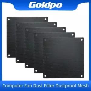 5PCS 80mm Cuttable 검정색 PVC PC 팬 먼지 필터 방진 케이스 컴퓨터 메쉬 냉각 초 미세 커버
