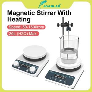 JOANLAB 디지털 디스플레이 가열 마그네틱 교반기, 온도 조절 실험실 핫 플레이트 믹서, 20L