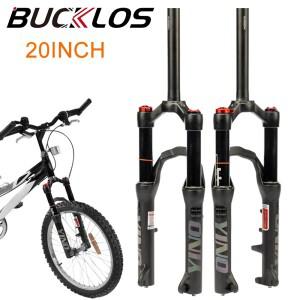 BUCKLOS 접이식 자전거 포크 에어 서스펜션 20인치 자전거 포크 9*100mm BMX 전기 자전거 포크 100mm 트래