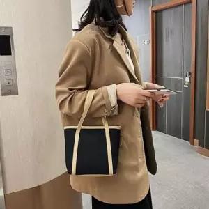 가벼운 여성 토트 백 데일리 토트 백 캔버스 지퍼 사각 여성토트백 여성캔버스백