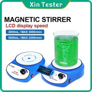 Xin 테스터 마그네틱 교반기 3000ml LCD 디스플레이, 홈/랩 디지털 플레이트 믹서, 핫 소스/커피 + 바용 자