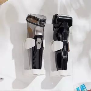 욕실 칫솔통 칫솔걸이 부착식 전기 면도기 거치대 진동칫솔 홀더 블랙 화이트