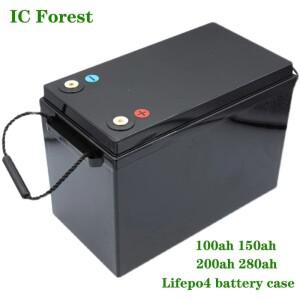 Lifepo4 배터리 박스, 12V, 24V, 50ah, 100ah, 태양집열판 전지 케이스, RV 플라스틱 Diy