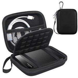 UNIONSINE 울트라 슬림 휴대용 외장 하드 드라이브 250GB 320GB 500GB 750GB 1TB 2TB 4TB 5TB USB 3.0 HDD 2.5인치 EVA 충격 방지 여행 가방 방수 블랙