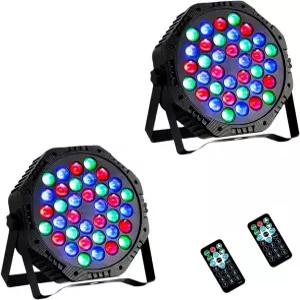 M 36LED 파 라이트 9모드 RGB DJ 무대 조명 리모컨 사운드 액티베이션 스트로브 크리스마스 음악을 위한