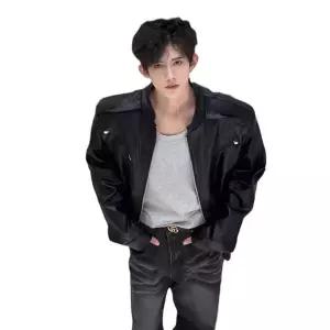 남성 잠바 블루종 항공 점퍼 라이더가죽 코트 봄가을 오버핏 PU가죽 재킷 MF3