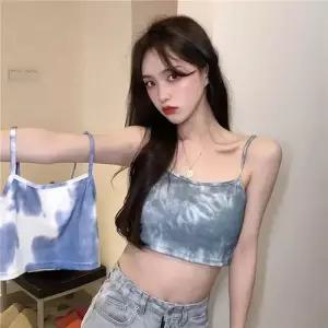 볼사스 여자 캐주얼 여름 이너 조끼 나염 숏 나시 쁘띠 상의 ADOR2