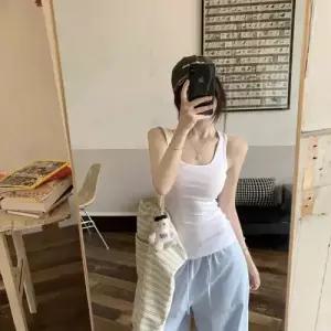 볼사스 여자 캐주얼 여름 조끼 캡 바람막이 나시 아우터 스포츠 헤링본 멜빵 상의 ADOR2