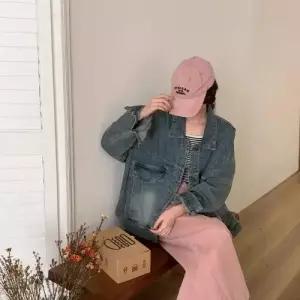 여자 청 봄 캐주얼 자켓 재킷 레터링 코트 상의 트렌드 ST1