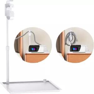 CPAP 보호 매트 - 호스 홀더 침대 옆 정리함 마스크 및 튜브용 접이식 후크가 있는 걸이 용품을 깔끔하고