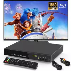 블루레이 DVD 플레이어 풀 HD 1080P 지원 돌비 디지털 트루HD/DTS 지역 A/1 및 모든 재생 USB 포트 최대