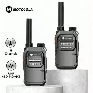 모토롤라 미니 워키토키 X3 16CH UHF 430-440MHz 8000mA 장거리 양방향 무전기 휴대용 PTT 바오펑 호환