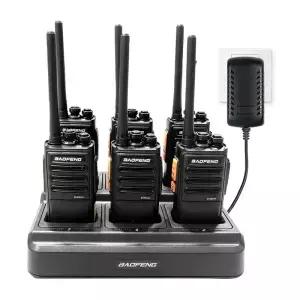6개입 바오펑 BF-888S PLUS 무전기 투웨이 라디오 888s USB 충전기 UHF PMR 446MHz 16채널 장거리 송수신기