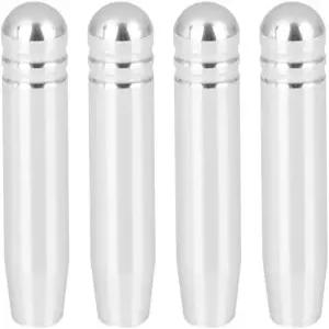 X AutoHOX 4Pcs 알루미늄 합금 볼트온 교체 도어 잠금 노브 BMW 3 시리즈 E90 2005-2012용 실버 톤 핀 장착