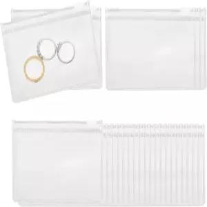 파티킬 PVC 주얼리 백 투명 지퍼 25개 4인치 x 3인치 파우치 산화 방지 셀프 씰링 보관 여행 비즈니스