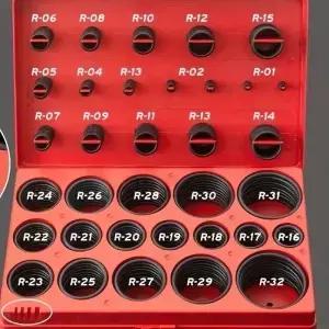 32 크기 419pcs O-링 구색 세트 씰링 켓 밸브 용 범용 고무 키트 자동차 펌프 전기 장비 수리