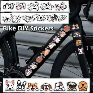 귀여운 동워터 그래피티 DIY 자전거 전기자전거 프레임 장식 스티커 자전거 본체 로드 MTB 튜브 방수 데칼