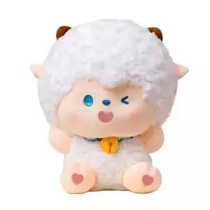 귀여운 염소와 큰 늑대 형 포옹 양 인형 작은 회색 선물 완구