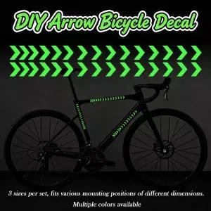 3쌍세트 DIY 화살표 자전거 전기자전거 프레임 스티커 자전거 본체 로드 MTB 튜브 앞 포크 모토 사이클링