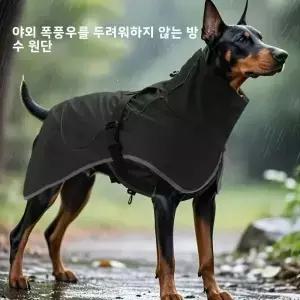 모든 사이즈의 강아지용 방수 레인코트 윈드브레이커 반사 스트립 조절 가능한 스트랩 및 스냅 버튼