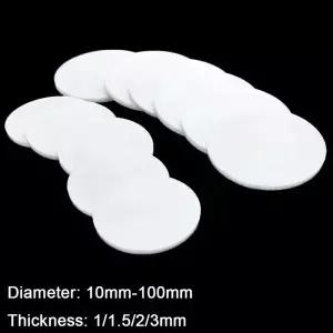 단단한 PTFE 시트 원형 고온 씰 개스킷 패드 직경 10 12 15 18 20 25 30 40 50 60 70 80 90 100mm 개