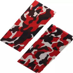 Deal4GO 전면 및 후면 하우징 케이스 쉘 상단 하단 커버 플레이트 교체 닌텐도 NEW 3DS 콘솔 - Camo Red