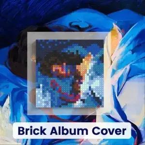 LLorde 음악 앨범 커버 빌딩 블록 모자이크 픽셀 아트 벽돌 그림 DIY 홈 침실 벽 장식 인디 팝 팬들을 위한