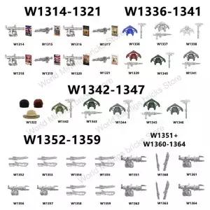 W3432 W336347 W35 W360364 W352359 T5 게임 액션 피규어 액세서리 빌딩 블록 성인을위한 세트