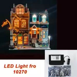 0270 서점 빌딩 블록 세트 LED 조명 키트 모델 미 리모컨 벽돌