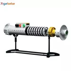 Yigebebe 영화 우주 전쟁 무기 녹색 영웅 검 세트 MOC 모델 빌딩 블록 를위한 선물 벽돌 조립